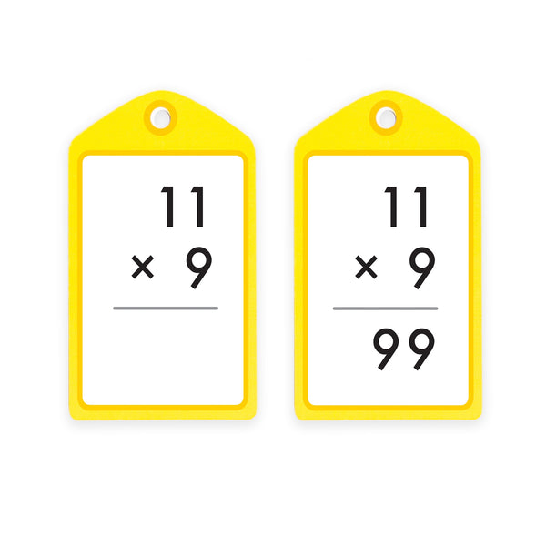 Junior Learning JL632 Multiplication Teach Me Tags cards close up