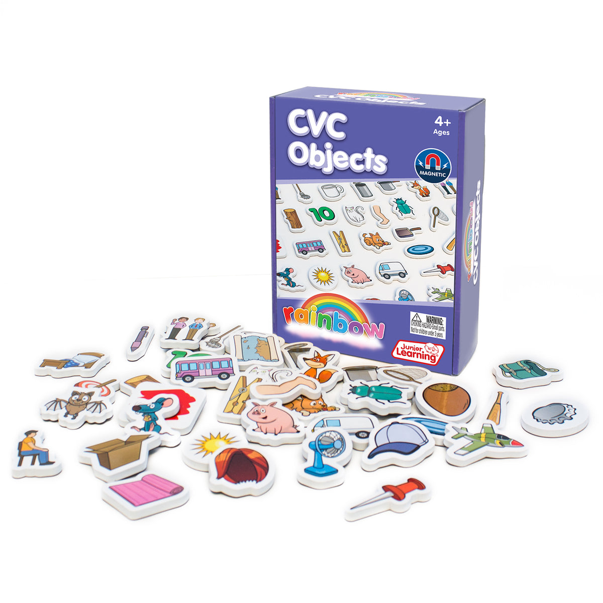 Junior Learning JL641 Rainbow CVC Objects box and pieces
