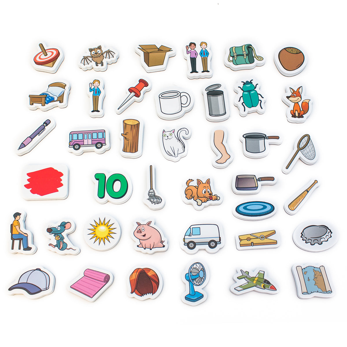 Junior Learning JL641 Rainbow CVC Objects all pieces