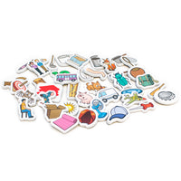 Junior Learning JL641 Rainbow CVC Objects all pieces mixed