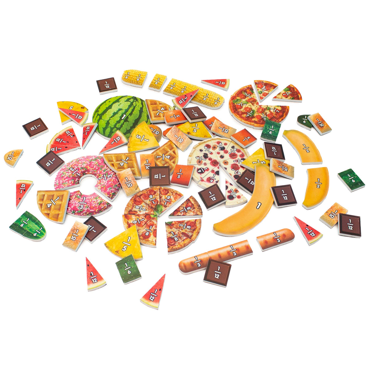 Junior Learning JL646 Food Fractions all pieces