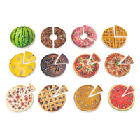 Junior Learning JL646 Food Fractions circle pieces