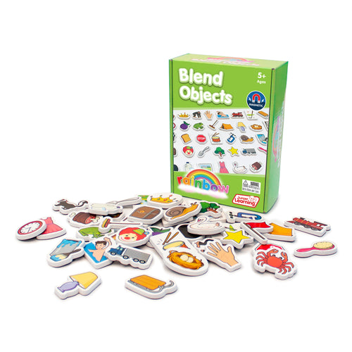 Junior Learning JL649 Rainbow Blend Objects box and pieces