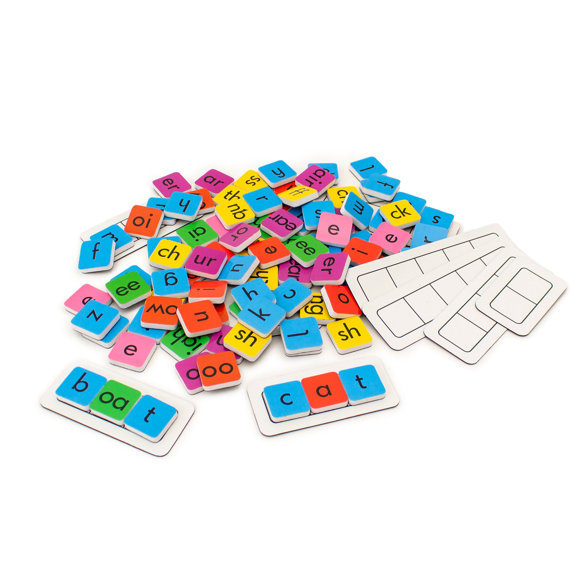 Rainbow Phonics Tiles: Colorful Spelling Practice Set Grades K-1
