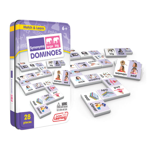 Junior Learning JL665 Synonyms Dominoes tin and pieces