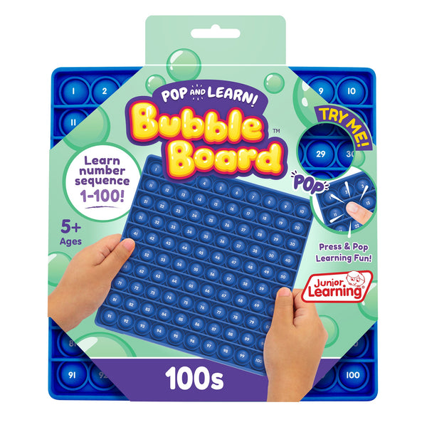 Junior Learning JL676 Pop and Learn 100s Bubble Board  with packaging