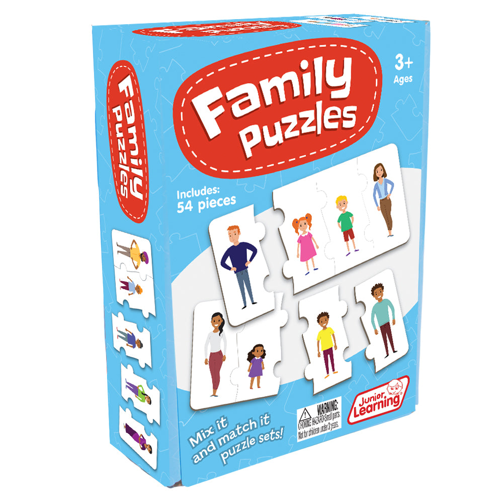 Junior Learning JL246 Family Puzzles box angled right