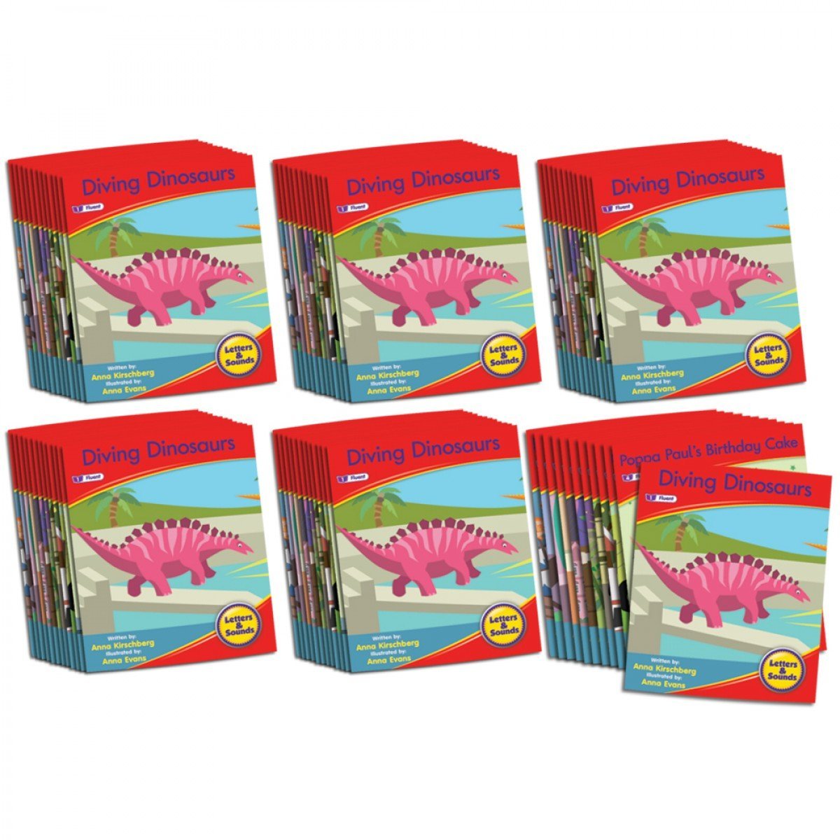  Junior Learning JL965 Letters and Sounds Phase 6 Set 1 Fiction - 6 Pack all books